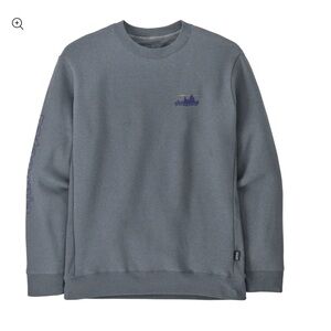 Patagonia Unisex Gray Crewneck Sweatshirt